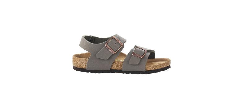 New York Birkenstock Birkibuc Narrow Detske Siva | SK 442DFM